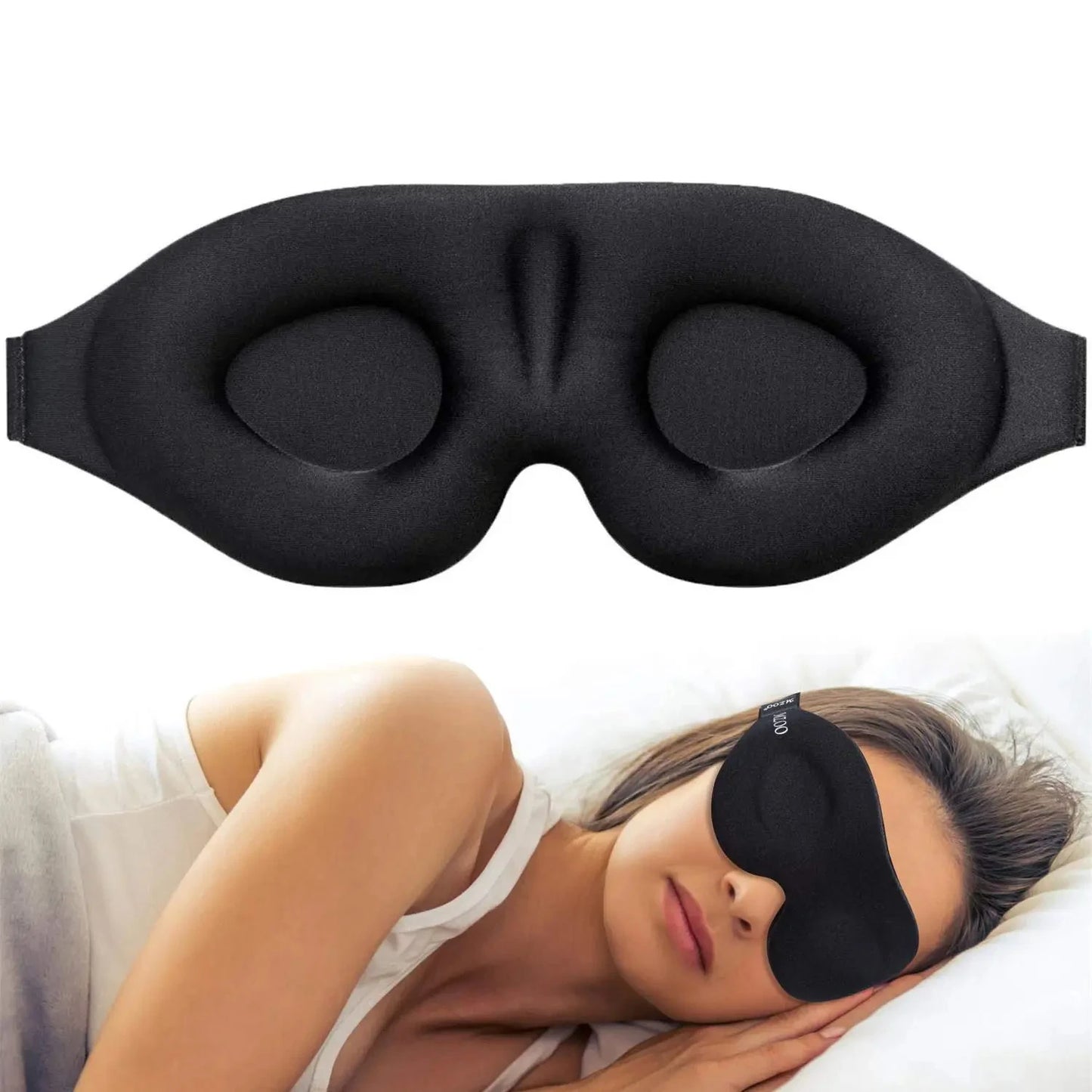 Echo Rest 3D Comfort Sleep Mask – Total Darkness, Pressure-Free Design for Deep Sleep